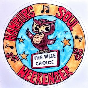 Hamburg Soul Weekender, Soul, Music, Soulmusik, dancing, Sixties, Seventies, Party, Clubs, Owl, Sticker, Artwork